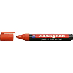 Marqueur - Rouge - Indélébile - Permanent - Pointe biseautée 1-5mm - Edding 330