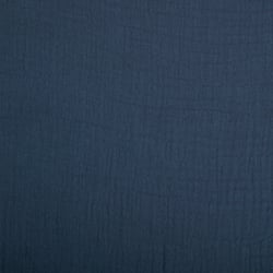 Tissu Double gaze de coton uni Gris ardoise