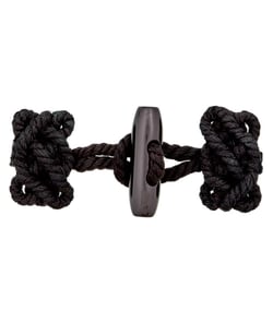 Brandebourg Prym 100 mm – Fermeture à coudre pour duffle-coat Noir