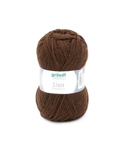 Fil à tricoter LISA PREMIUM UNI - Grundl 23 Marron