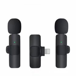 Microphone Sans Fil 2-en-1 Pour iOS Annulation de Bruit Enregistrement Facile YONIS