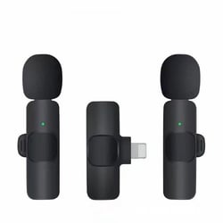 Microphone Sans Fil 2-en-1 Pour iOS Annulation de Bruit Enregistrement Facile YONIS