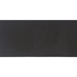 Bobine élastique côtelé 25m Noir