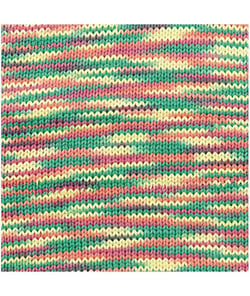 Fil à tricoter CREATIVE COTTON PRINT ARAN - Rico Design Multicolore (019 - VERT/ORANGE)