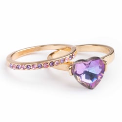Set de 2 bagues ajustables Precious Purple