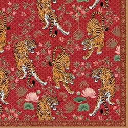 4 serviettes en papier découpage collage 33 cm Easy Life TIGRE DU BENGAL