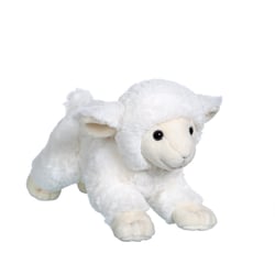Peluche - Peluche Agneau douceur beige - 20 cm