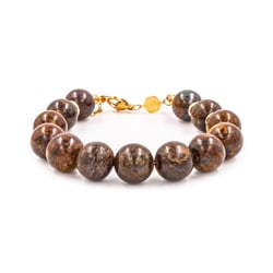 Bracelet Kamelia en pierres Bronzite - Sloya