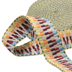 Sangle ethnique 38mm multicolore au mètre