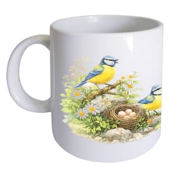 Mug en céramique petits oiseaux 35 cl