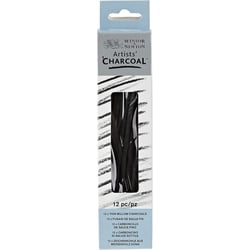 Fusains - Noir - Fin - Boîte de 12 fusains - Winsor et Newton
