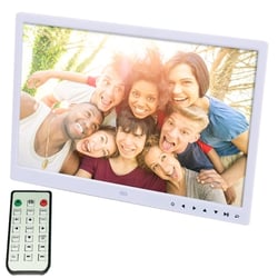 Cadre Numérique 15 Pouces HD Lecteur Multimédia Vidéo Photo Musique USB SD Blanc YONIS
