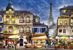 Puzzle 1000 pièces - Old Paris - Alipson Puzzle
