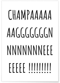 Poster Champagne | A3 : 29,7x42cm