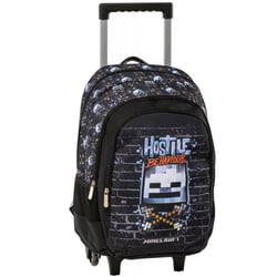 Sac à dos à roulettes Minecraft Skeleton Behavior 44 CM - 2 compartiments