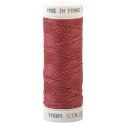 Fil à coudre polyester 100m made in France - terre cuite 224