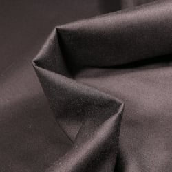 Tissu Popeline de coton mercerisé uni Elise Noir - Par 50 cm