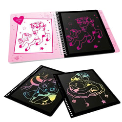 Ylvi – Carnet Magic Scratch - Top Model - Rouge