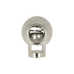 Lot de 2 serres cordons boule métal argent 22mm x 16mm