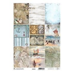 Tags éléments décoratif en papier à découper scrapbooking SEA STORIES 224