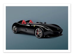 Affiche 50 x 70 cm -  Ferrari - Artmoric