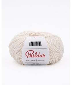 Fil de coton à tricoter Phil Origin - Phildar Ecru