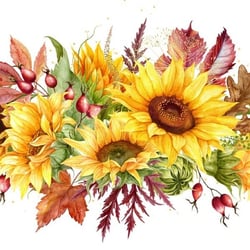Lot de 4 serviettes en papier découpage collage 33 cm FLEUR D AUTOMNE FL 1011