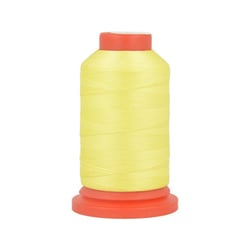 Bobine fil mousse polyester 1000m fabriqué en France pour surjeteuse jaune vert