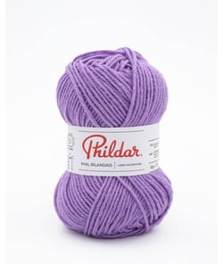 Découvrez le Phil Irlandais de Phildar: Le Fil Classique en Laine Torsadée Jacinthe Violet