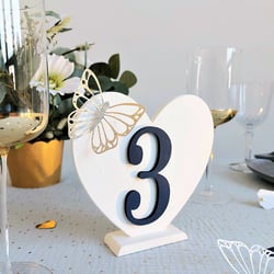 Set 12  chiffres 10 cm - bois - Artemio