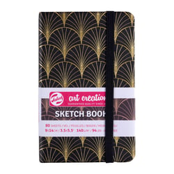 Carnet - Croquis - Dessin - Notes - 9x14cm - 80pages - Couverture art déco