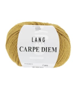 Pelote de Laine et Alpaga à tricoter CARPE DIEM - Lang Yarns 0211 Jaune Bronze