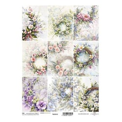 Tags éléments décoratif en papier à découper scrapbooking SPRING BOUQUET 310