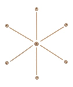 Mobile Étoile en Bois 30 cm – Rico Design Marron