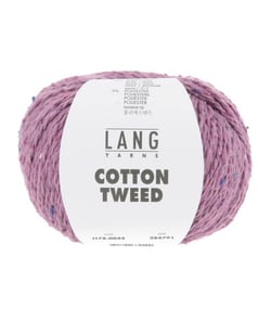 Pelote de Soie et Coton COTTON TWEED - Lang Yarns 45 Rose