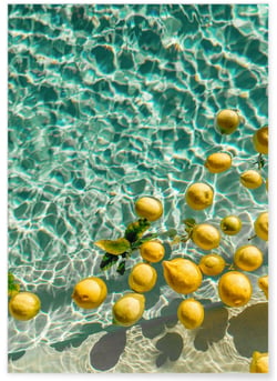 Poster Lemon Water | A3 : 29,7x42cm