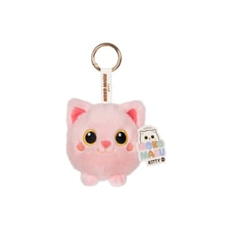 Peluche - PORTE-CLES EN PELUCHE KAWAII - MOKO MARU KITTY – CHAT ROSE – 9 CM