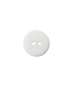 Carte de 5 boutons Polyester Blanc 15mm - Union Knopf Blanc