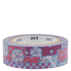 Masking tape - SOUSOU - Fleurs roses - 7 m x 15mm