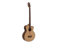 DIMAVERY Basse acoustique ab-455, 5 cordes, nature