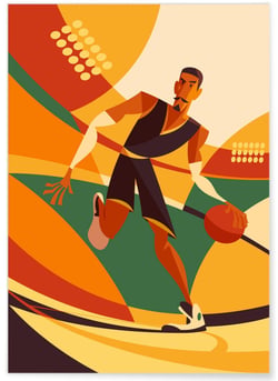 Affiche Basketball | A3 : 29,7x42cm