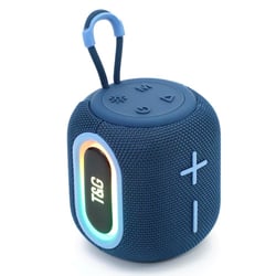 Enceinte Bluetooth LED Portable Avec Super Bass Et Lumière Ambiante Bleu YONIS