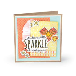 Tampons transparents et dies de découpe Framelits - Diamants & cœur - 12 pièces - Sizzix