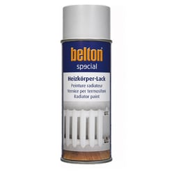 Spray de peinture - Blanc gris - Pour radiateur - Jusqu'à 120°C - Belton - 400ml