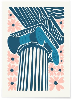 Affiche Grèce Parthénon | A3 : 29,7x42cm