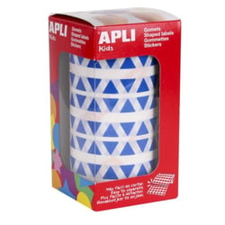 Apli Agipa - Gommettes rouleau Triangle 10,5 mm Bleu x 6 136