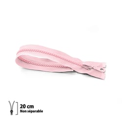 Fermeture éclair Z53 - moulée 6mm Non séparable - 20 cm