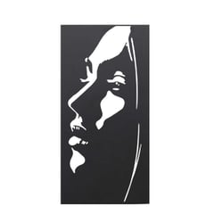 Décoration murale métal Visage de Femme  Beaux Arts