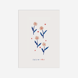 Carte postale - Julie Adore - Fais un voeu - 14,8 x 10,5 cm - Made in France