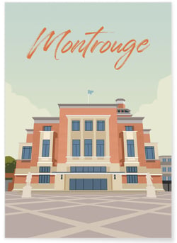 Poster ville Montrouge | A3 : 29,7x42cm
